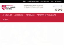 Tablet Screenshot of kingsley.org