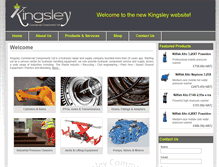 Tablet Screenshot of kingsley.uk.com